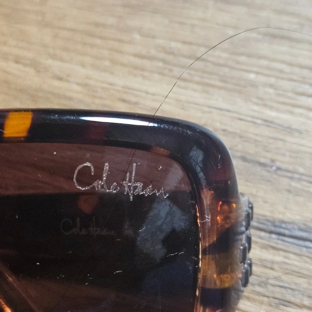 Cole Haan C6017 22 Tortoise Square Sunglasses Brown Lens 54-17-125 Mob Wife